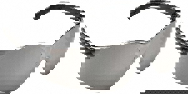 Safety Glass: Scratch-Resistant, Polycarbonate, Silver Mirror Lenses, Frameless, UV Protection